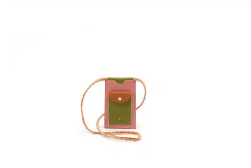1802089 Sticky Lemon phone pouch flower pink front product shot 01