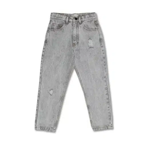 baggy fit jeans washed light grey