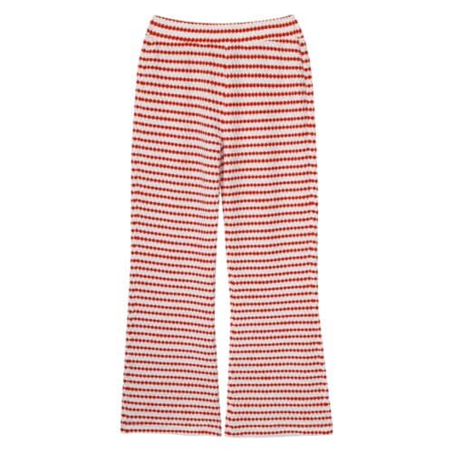 Julia pants red white textured