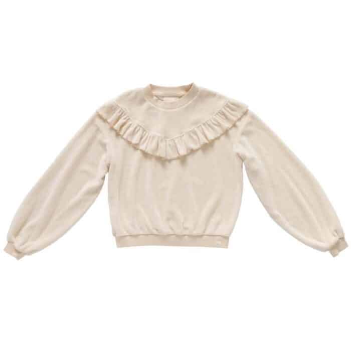 Keet Sweater White Swan Bath Terry Creme 1