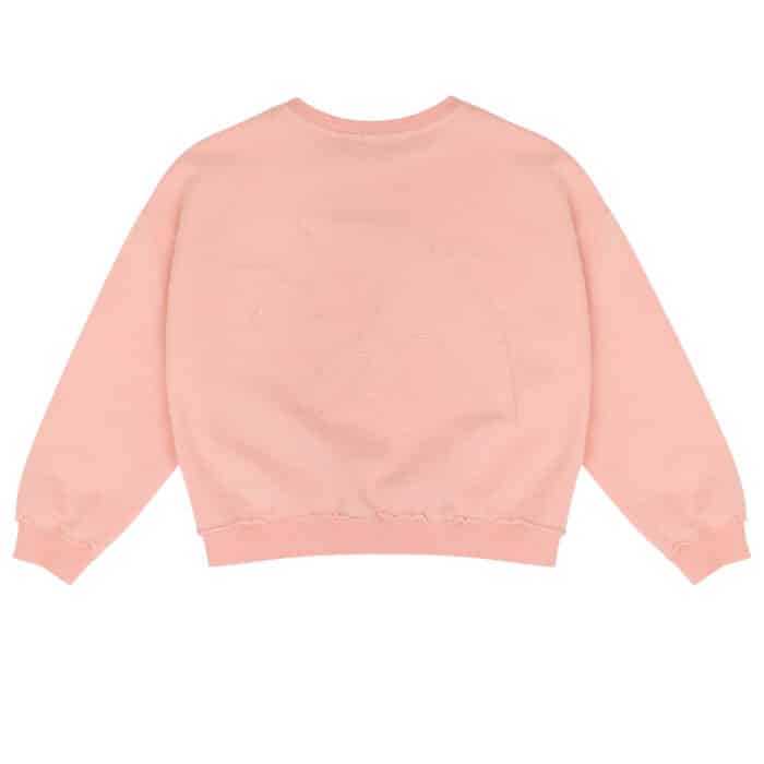 SW.02.24.307 LUCKY BIRD SWEATER Peach orange 1