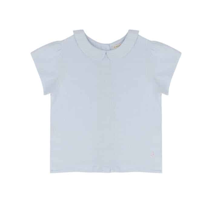 TO.02.24.206 COSY COLLAR TOP Water blue