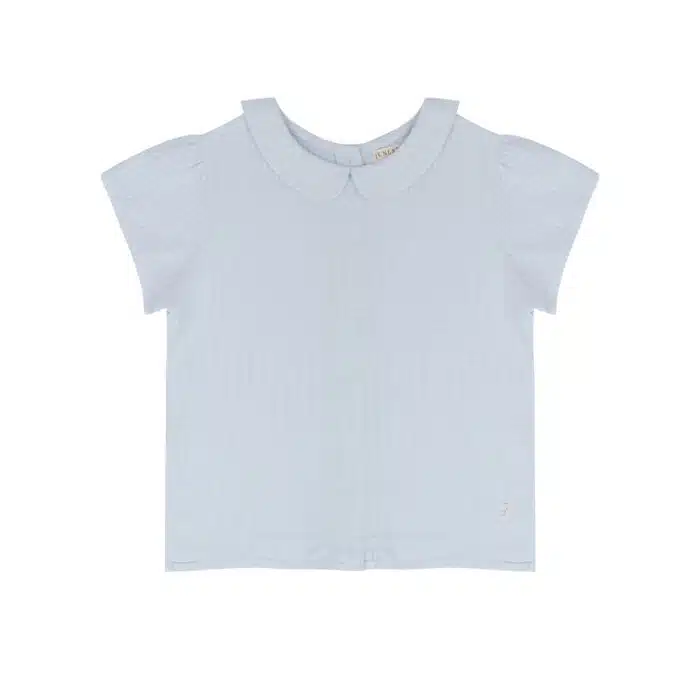 TO.02.24.206 COSY COLLAR TOP Water blue