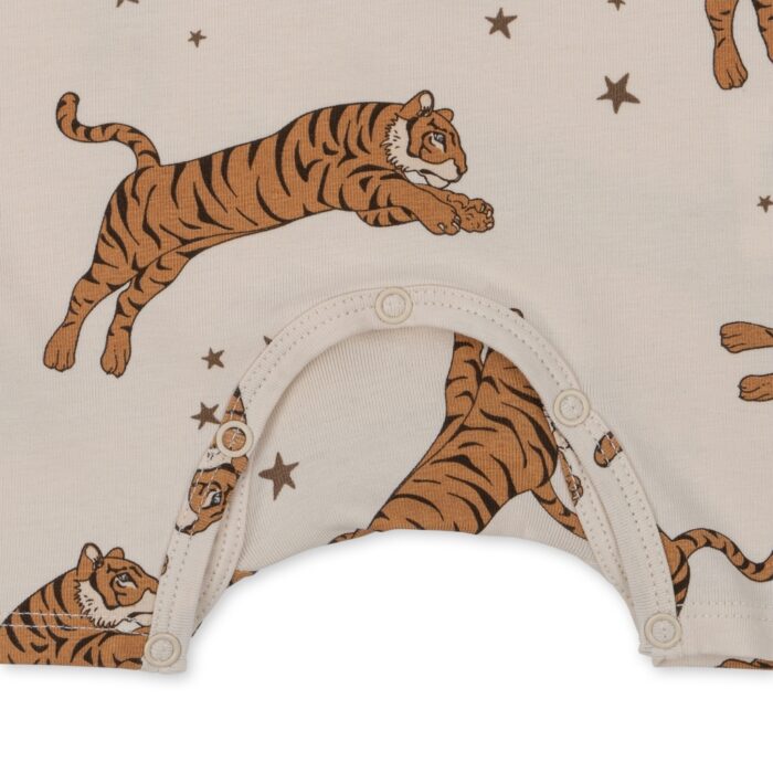 Konges Slojd Basic Romper Gots Tiger Sand