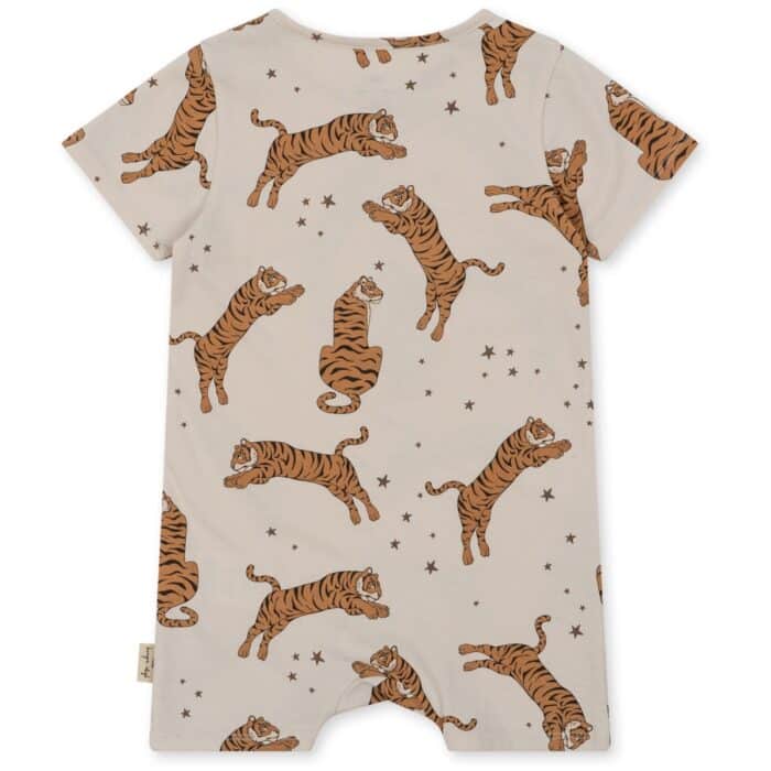 Konges Slojd Basic Romper Gots Tiger Sand