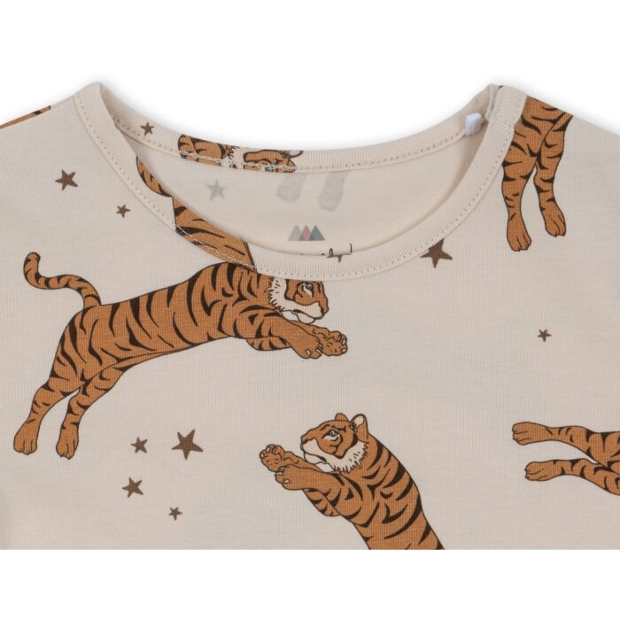 Konges Slojd Basic Romper Gots Tiger Sand