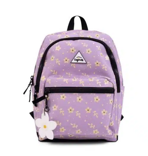 little_legends_backpack_l_lila_flower_voorkant