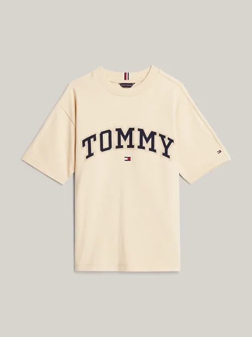 Tommy Hilfiger Varsity Embroidery T-shirt Country Ivory6