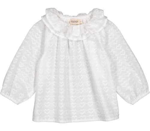 MarMar Copenhagen Tonella Dobbey Hearts blouse White