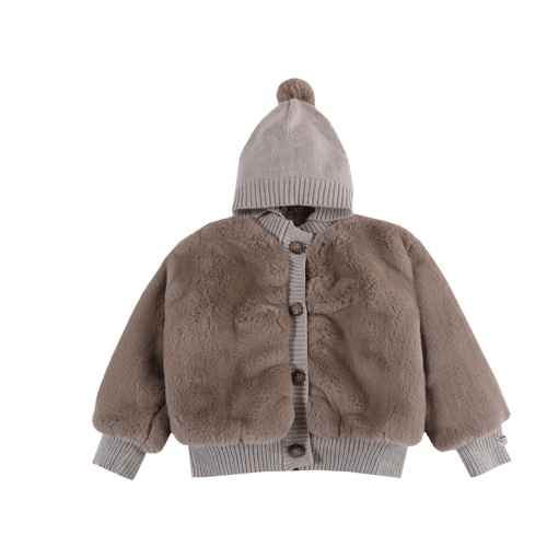 Donsje Amsterdam Birie Jacket Taupe Teddy