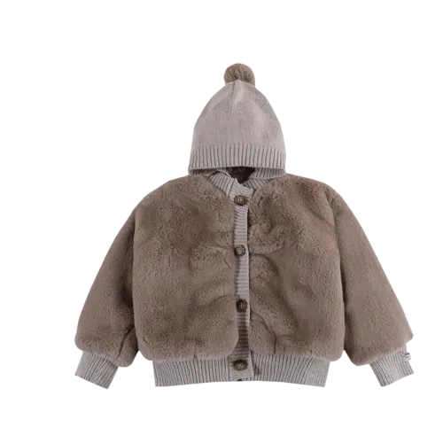 Donsje Amsterdam Birie Jacket Taupe Teddy