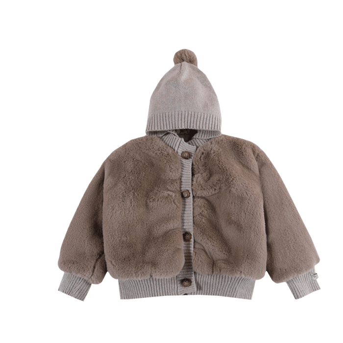 Donsje Amsterdam Birie Jacket Taupe Teddy