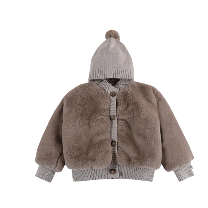 Donsje Amsterdam Birie Jacket Taupe Teddy