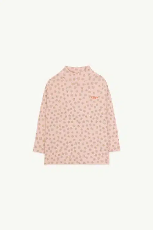 Tiny Cottons Daisies Mockneck Wild Rose