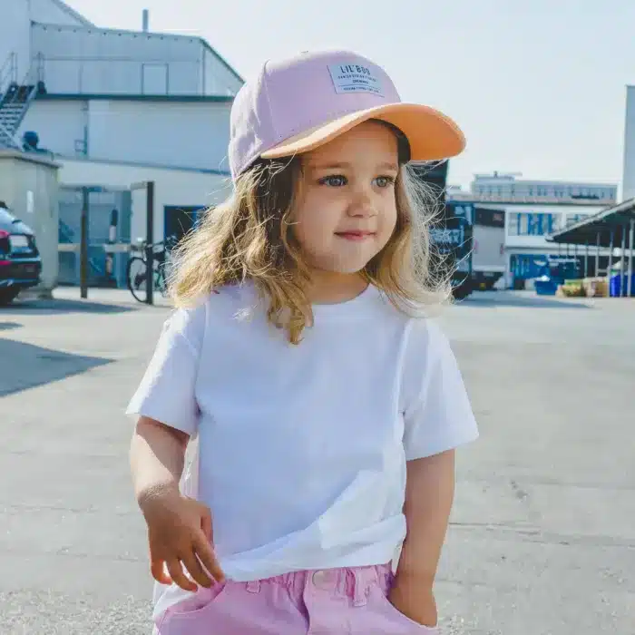 Lil' Boo Cap Block Snapback PinkOrange2