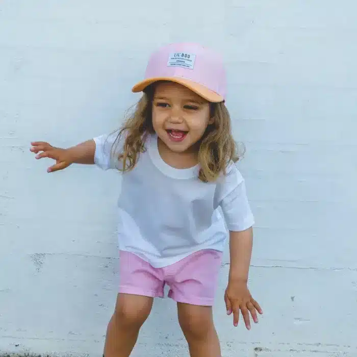 Lil' Boo Cap Block Snapback PinkOrange3