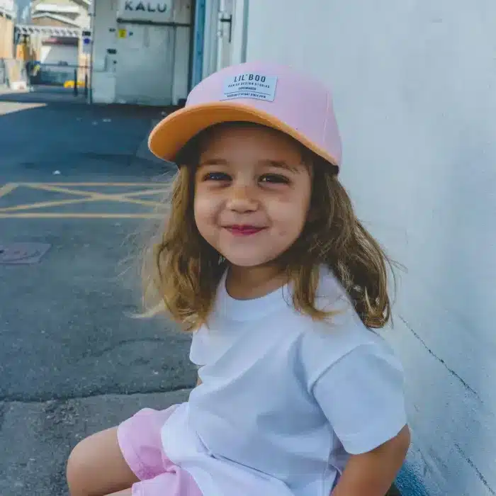 Lil' Boo Cap Block Snapback PinkOrange5