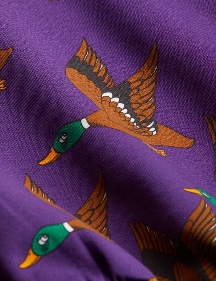 Mini Rodini Ducks aop sweatshirt Purple5