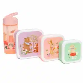 Petit Monkey Lunchbox set animal picnic4