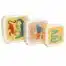 Petit Monkey Lunchbox set upside down animals