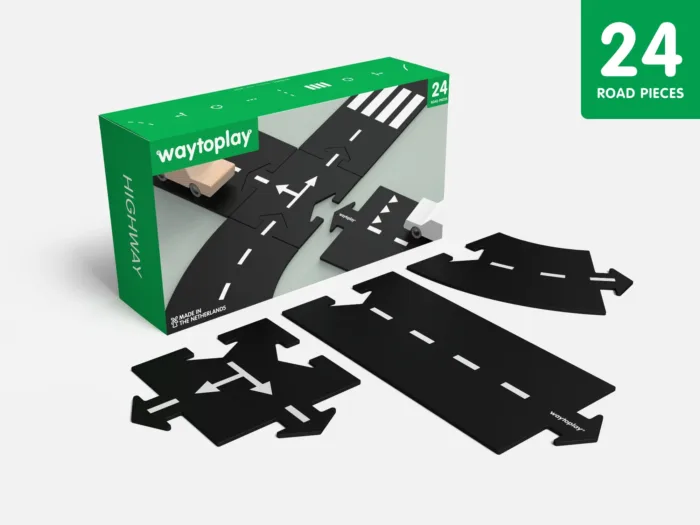 Waytoplay Highway Large autobaanFlexibele Set 24st