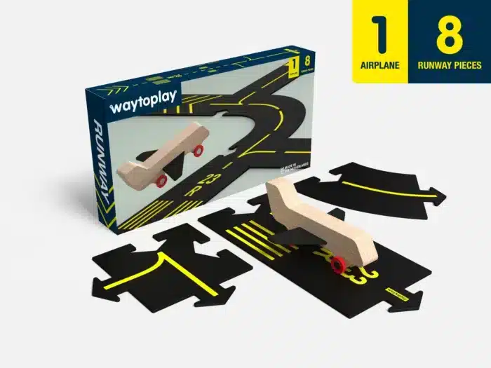 Waytoplay Runway Flexible Airport Set 8st