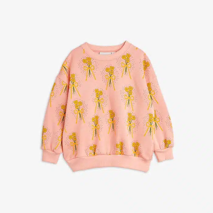 Mini Rodini Winter flowers sweatshirt Pink