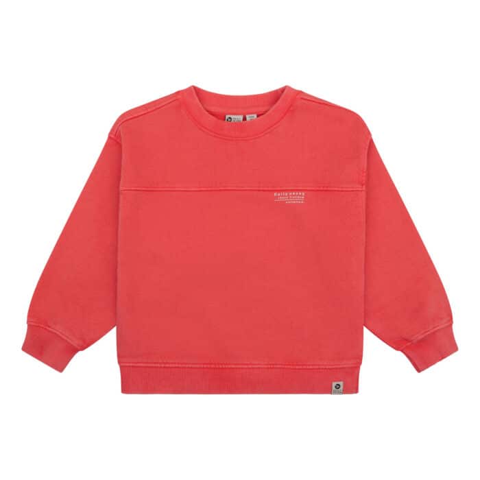 Daily7Sweater Oversized Washed Flame Red