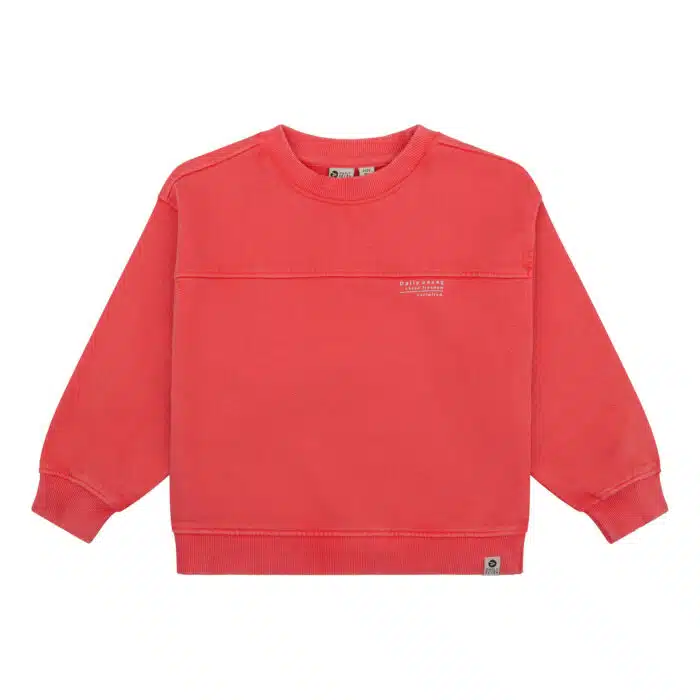 Daily7Sweater Oversized Washed Flame Red