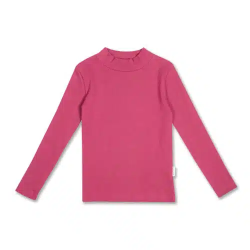 Petit Blush Rib Turtle Neck Red Violet