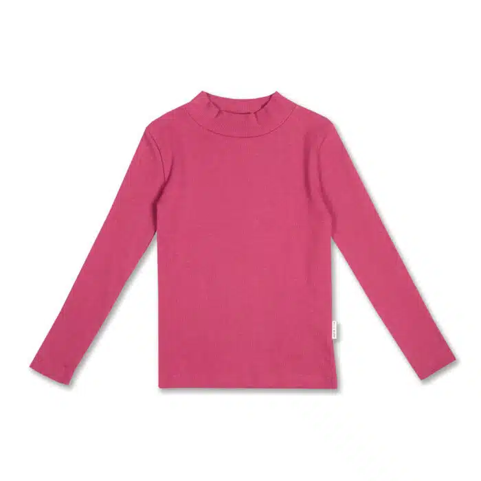 Petit Blush Rib Turtle Neck Red Violet