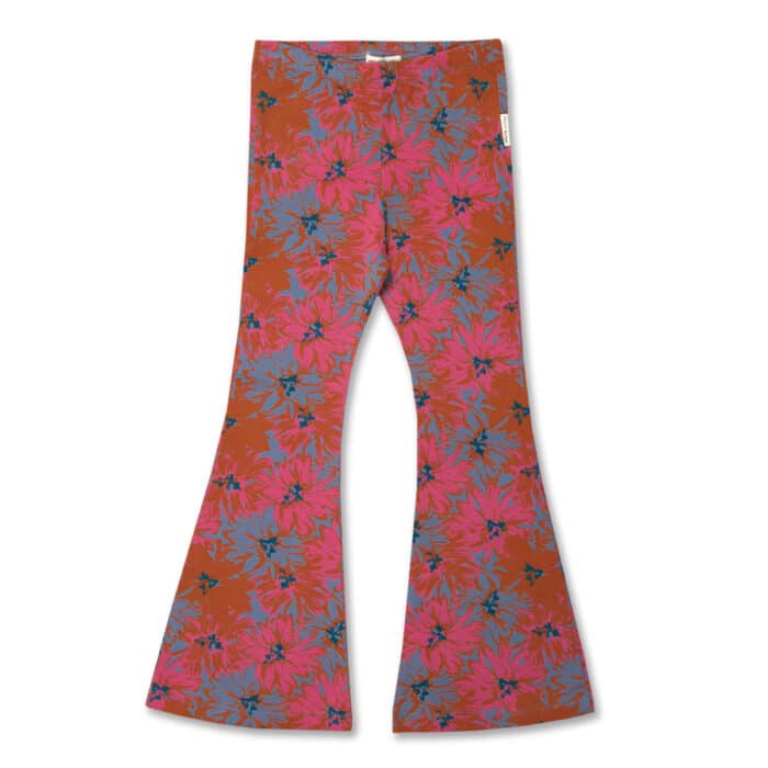 Petit Blush Bowie Flared Pants Viola Flower