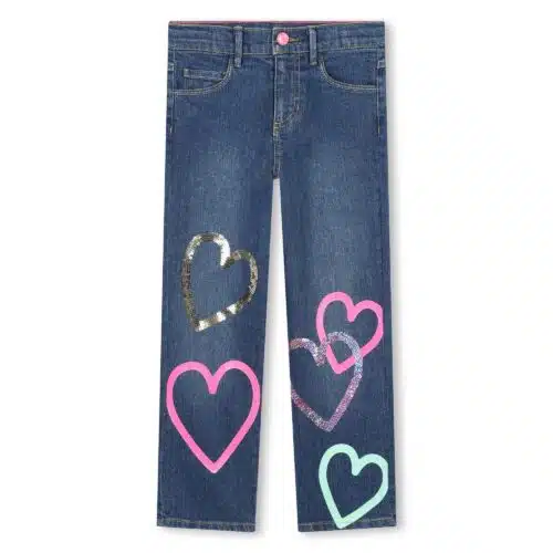 Billieblush Pantalon Denim Hartjes