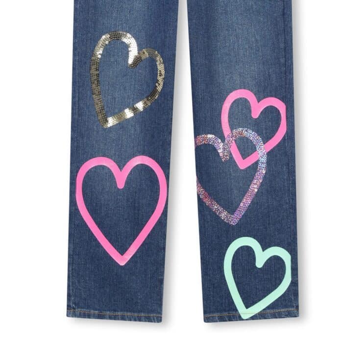 Billieblush Pantalon Denim Hartjes3