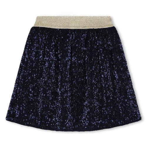 Billieblush Rok met Lovertjes Marine blauw