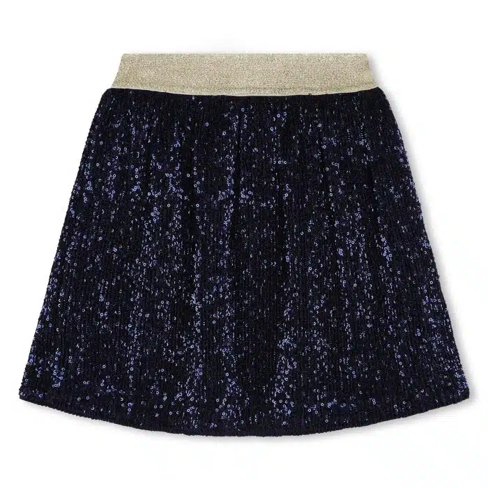 Billieblush Rok met Lovertjes Marine blauw