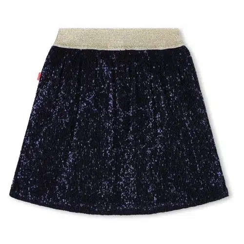 Billieblush Rok met Lovertjes Marine blauwback