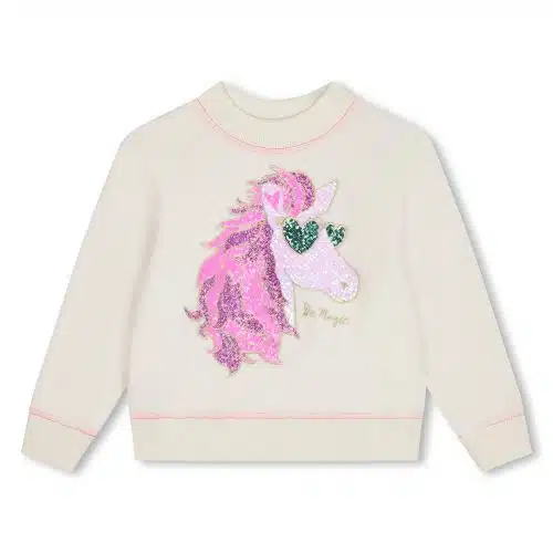 Billieblush Sweater Nieuw beige Unicorn