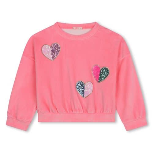 Billieblush Sweater Velours Roze