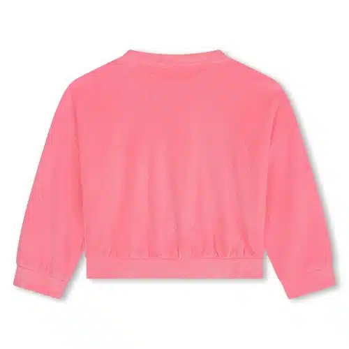 Billieblush Sweater Velours Roze2