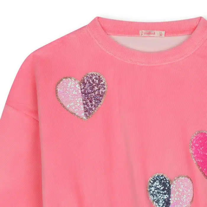 Billieblush Sweater Velours Roze3