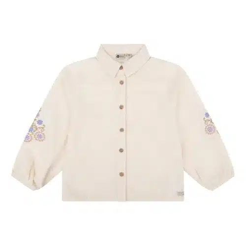 Daily7 Blouse Longsleeve Embroidery Sandshell1