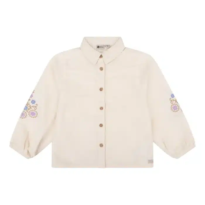 Daily7 Blouse Longsleeve Embroidery Sandshell1