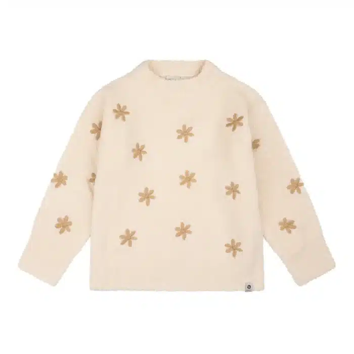 Daily7 Knitted Sweat Fancy Print Beige Melange