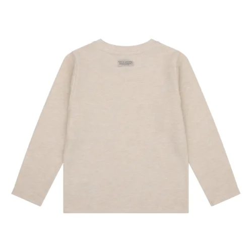 Daily7 T-shirt Longsleeve Pocket Beige Melange1