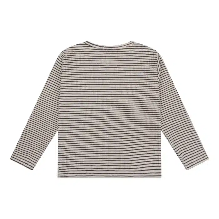 Daily7 T-shirt Longsleeve Stripe Sandshell2