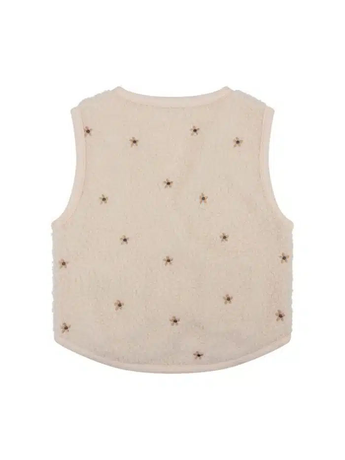 Daily7 Teddy Gilet Embroidery Sandshell2