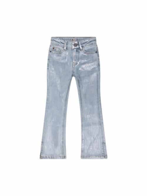 Daily72453 Flared Fit Jeans Pocket Silver