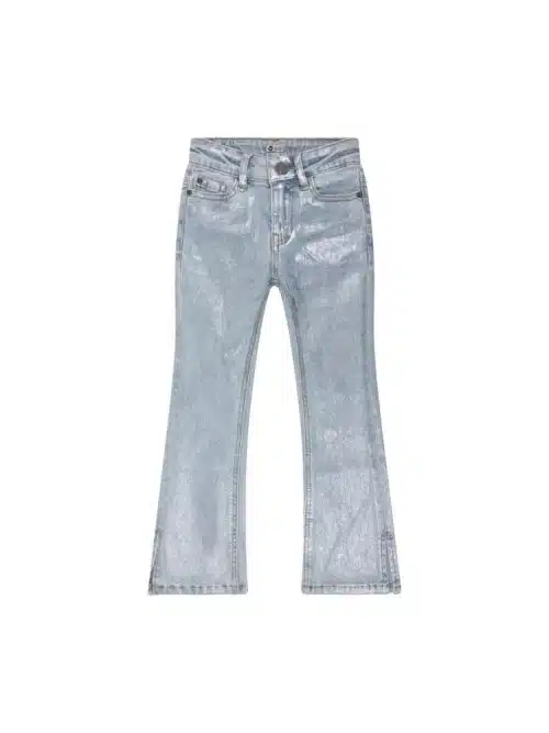 Daily72453 Flared Fit Jeans Pocket Silver