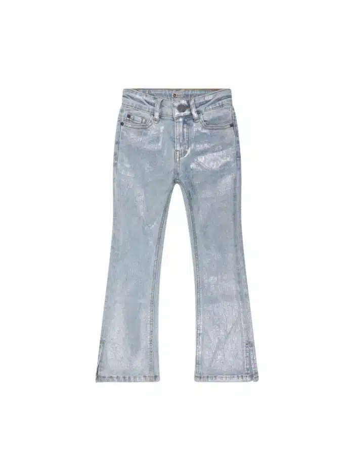 Daily72453 Flared Fit Jeans Pocket Silver